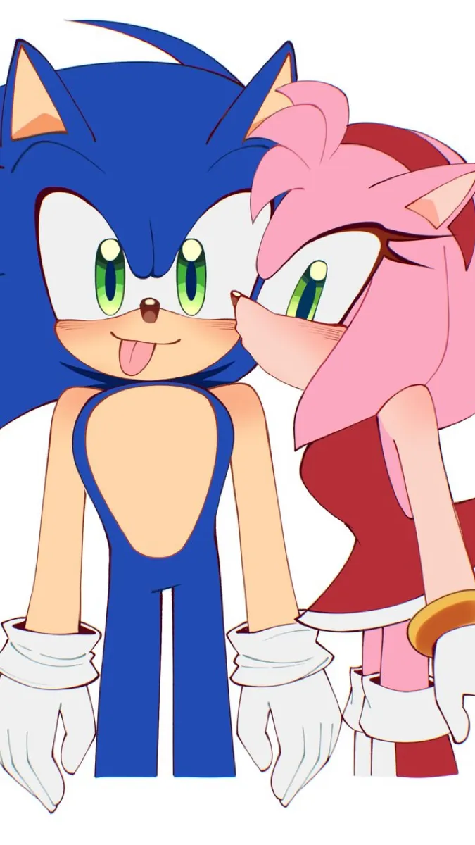 ai character: Sonamy 💙🩷 background