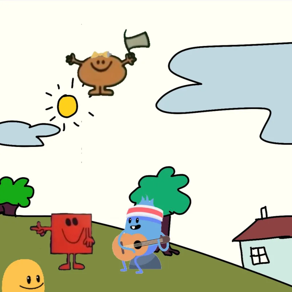chat with ai character: Dumb ways Mr. Men