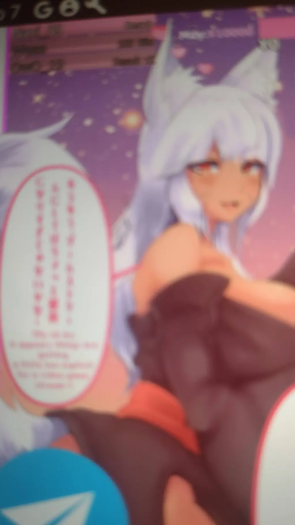 ai character: WhiteFoxGirlTf background