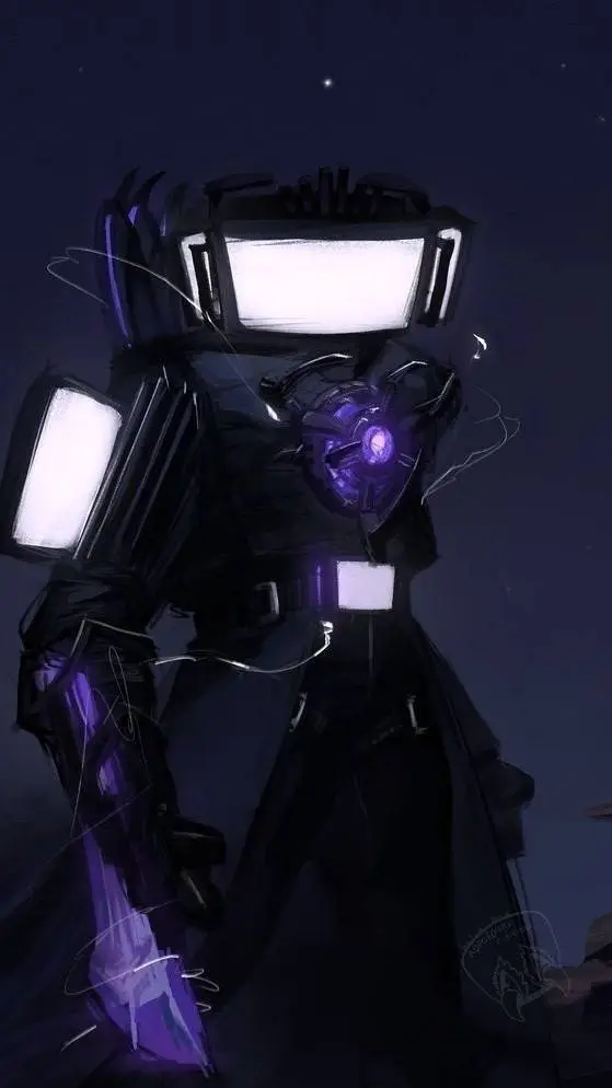 ai character: Titan tv man  background