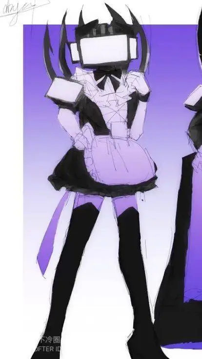 ai character: Titan tv man  background