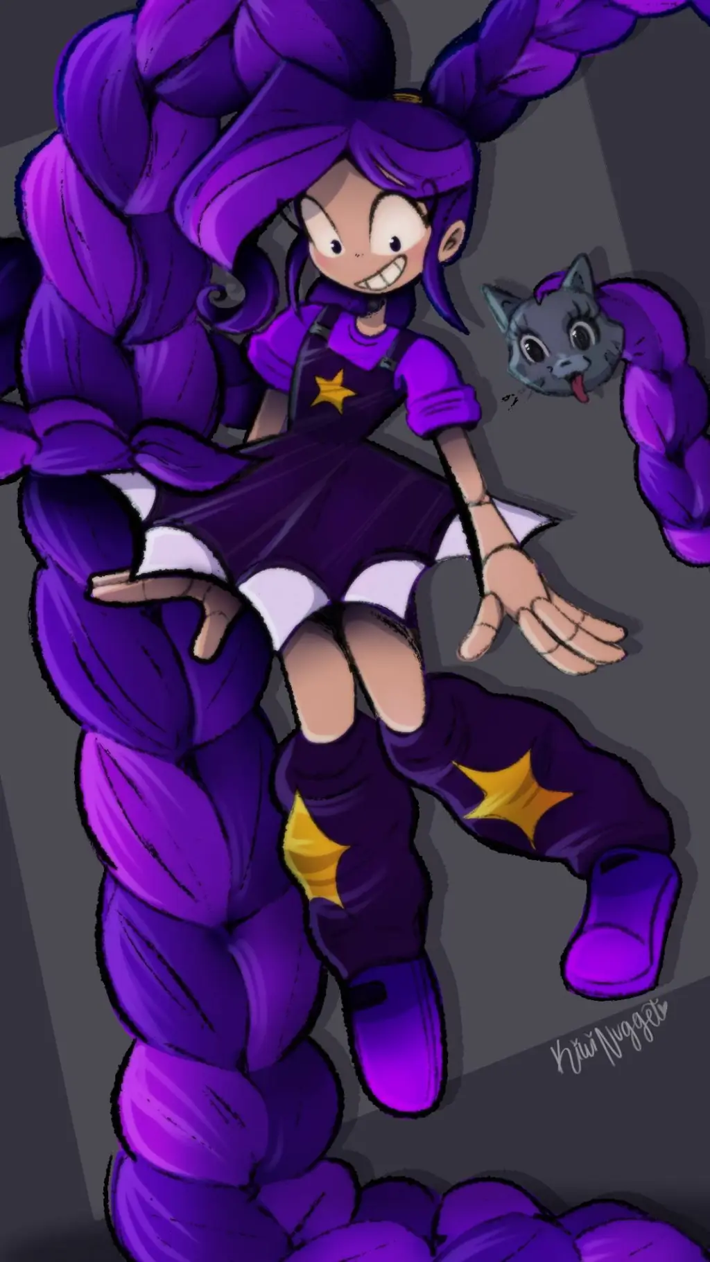 ai character: Lily Lovebraids  background