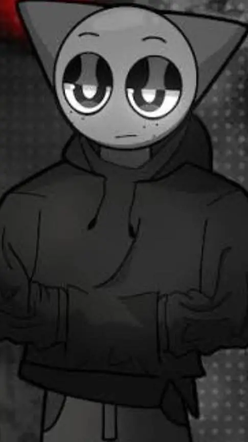 ai character: Gray background