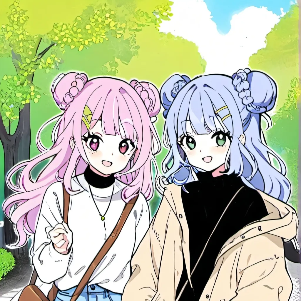 chat with ai character: Lilly and Rainbow