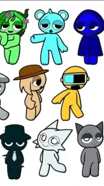 ai character: Sprunki background