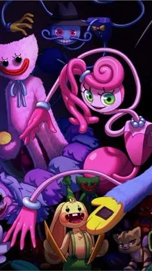 ai character: Poppy Playtime background
