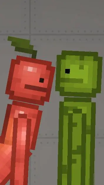 ai character: Apple and Melon  background