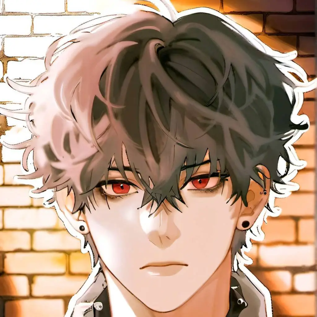 ai character: two ghost face background