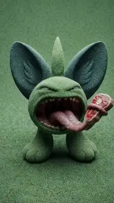 ai character: freaky bapule 🍏🤨 background
