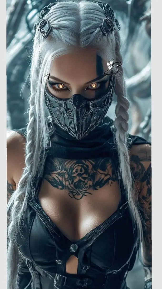 ai character: Silver Mask background