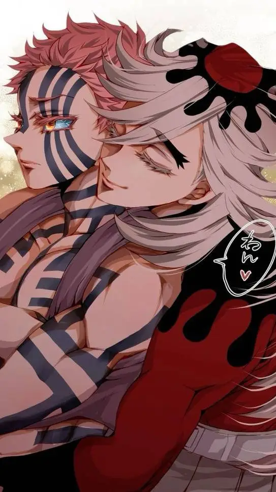 ai character: Douma×Akaza background