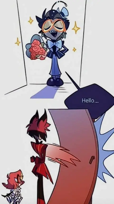 ai character: niffty&baxter❤️~💙2 background