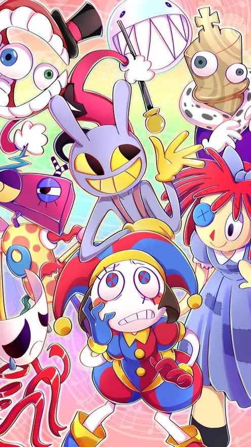 ai character: ☆DIGITAL~CIRCUS♡ background