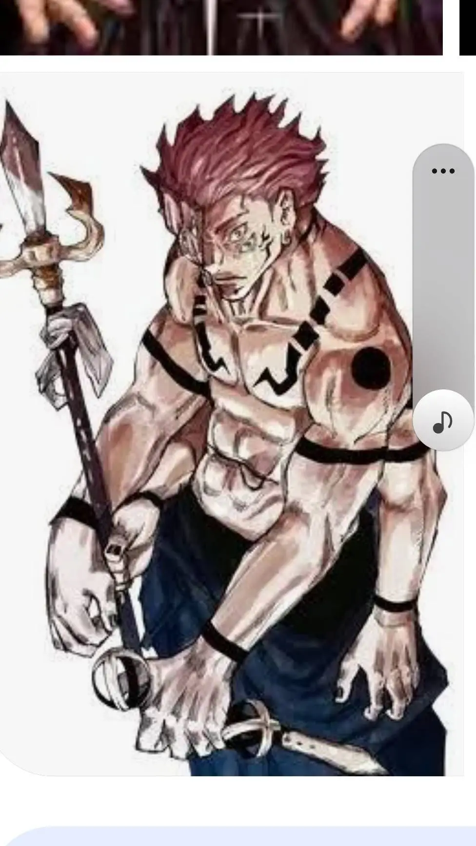 ai character: Sukuna background