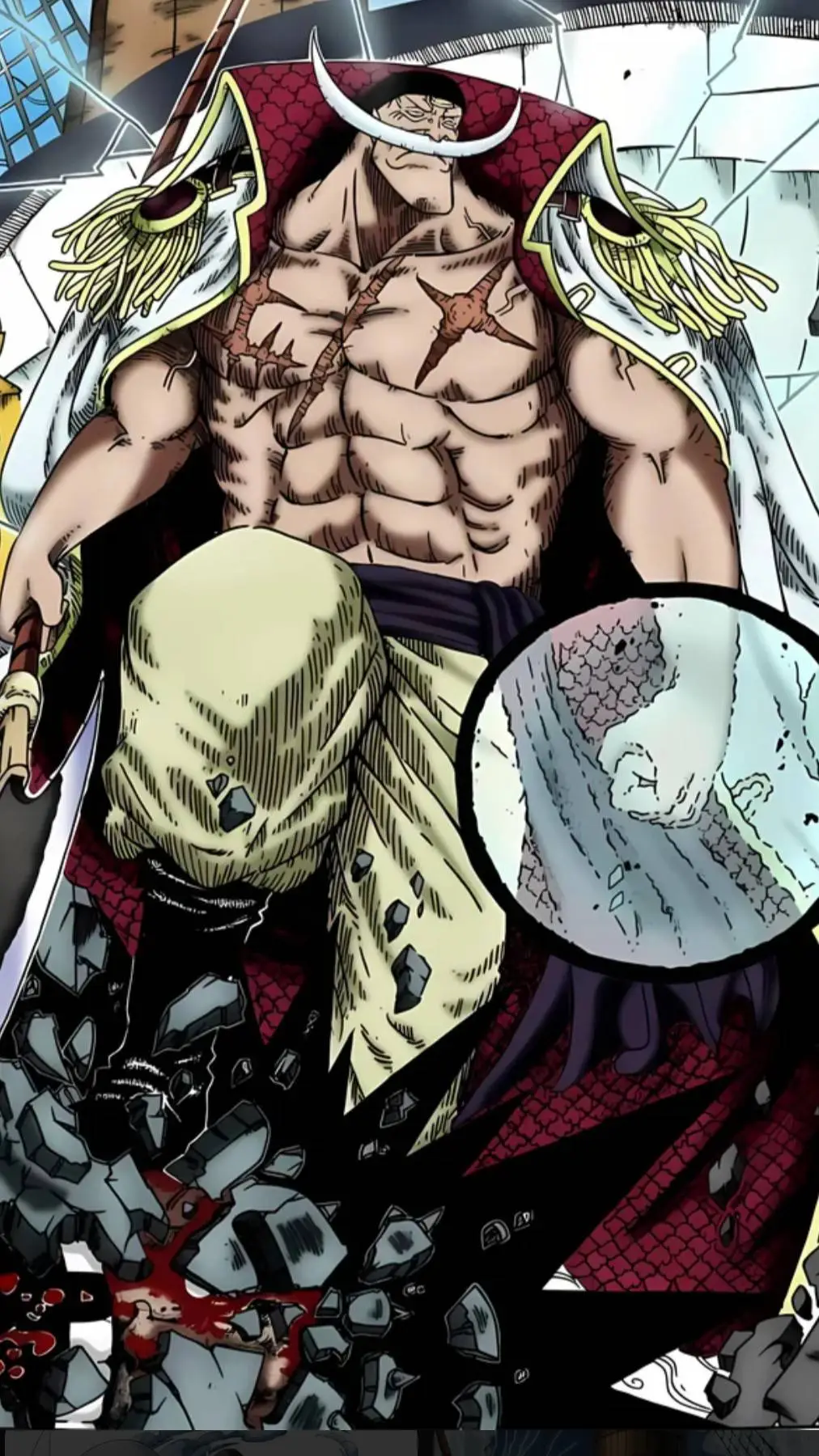 ai character: barba fina branca  background