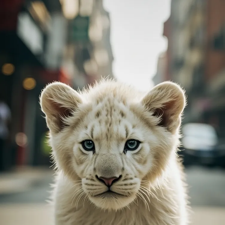 chat with ai character: baby cub lion