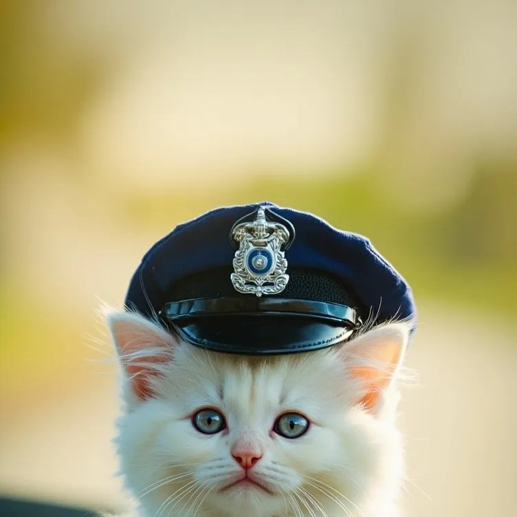 chat with ai character: kitten cop