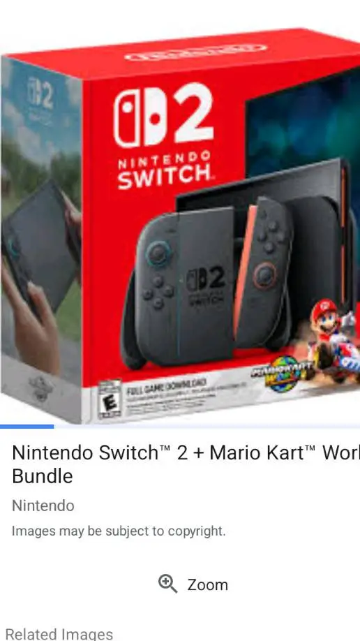 ai character: Nintendo switch 2 background