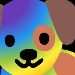 chat with ai character: rainbow dog
