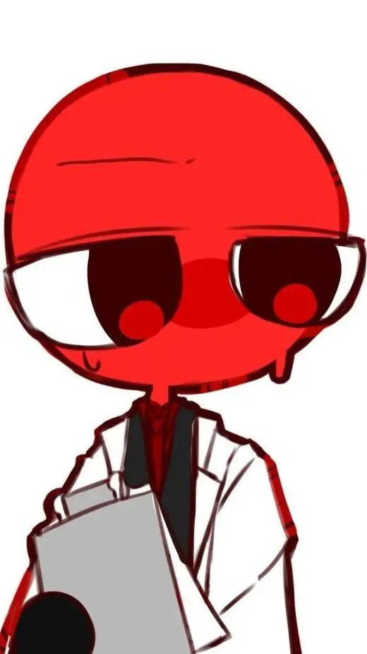ai character: red rainbow friend background