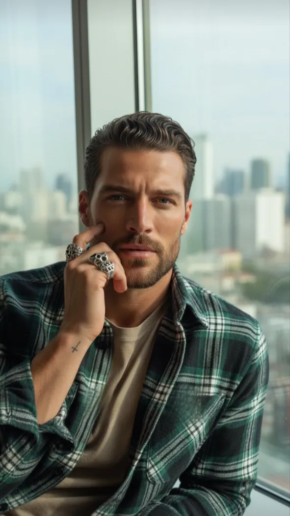 ai character: Simone Susinna  background