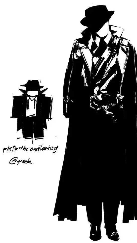 ai character: 🌑🕸Philip :b🕸🌑 background