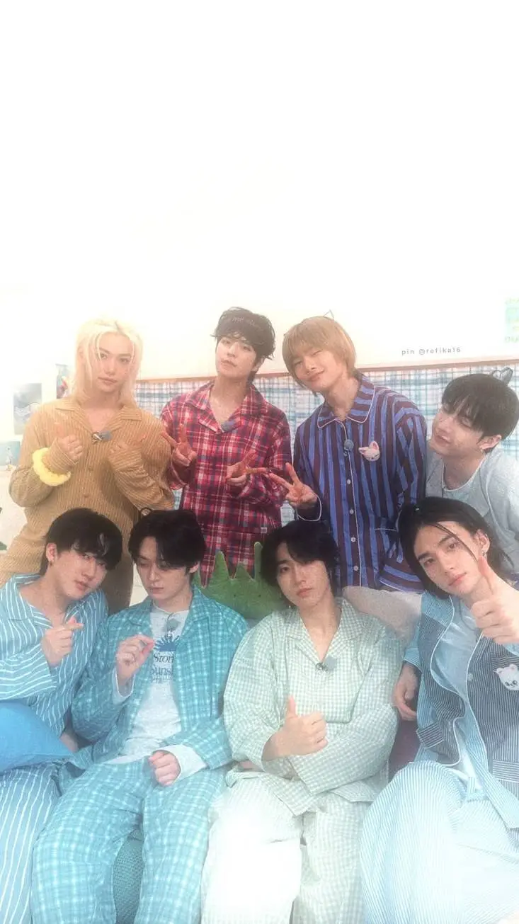 ai character: skz sleepover background