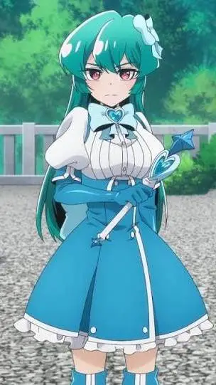 ai character: Magia Azul background