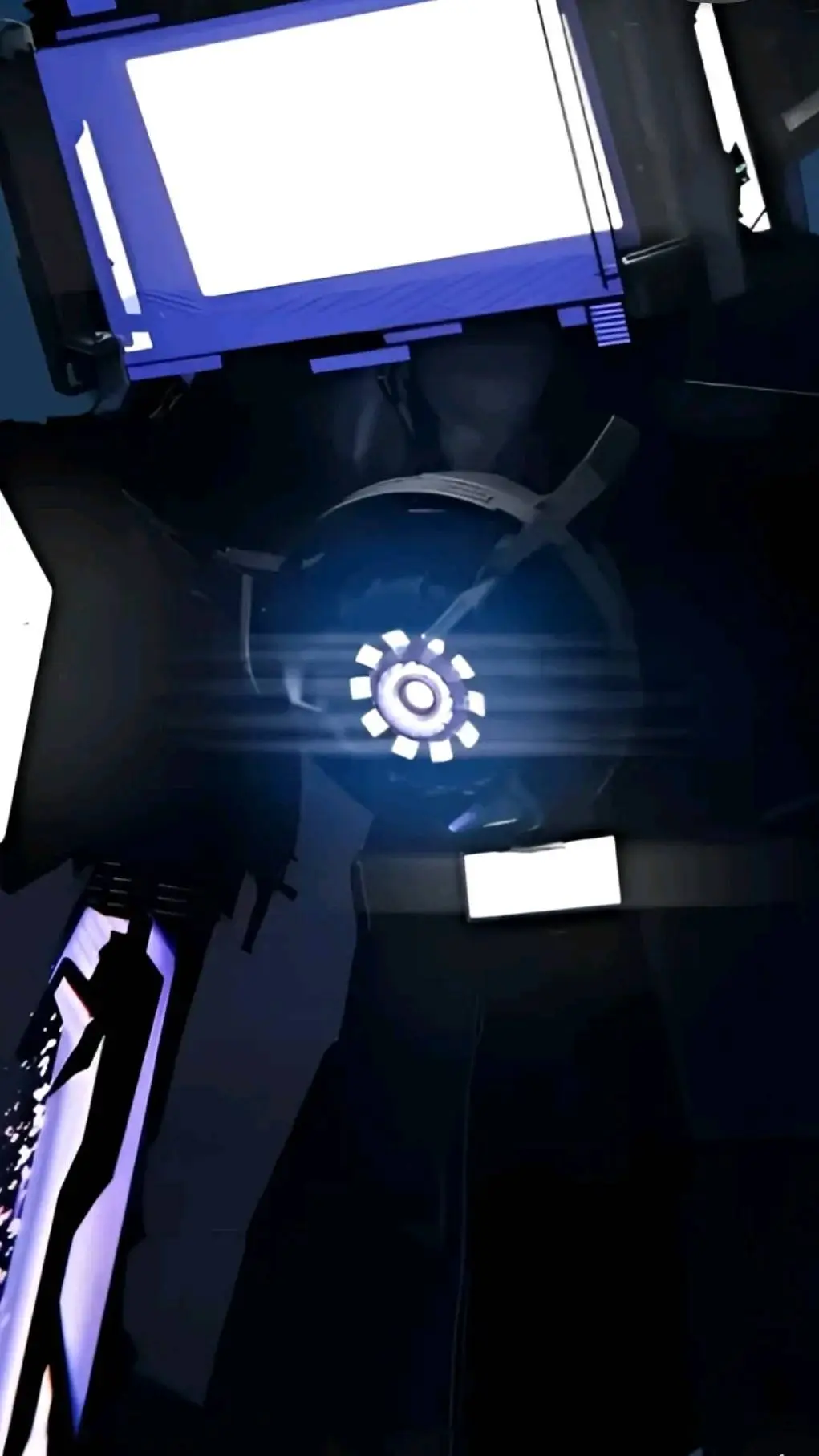 ai character: Titan tv man  background