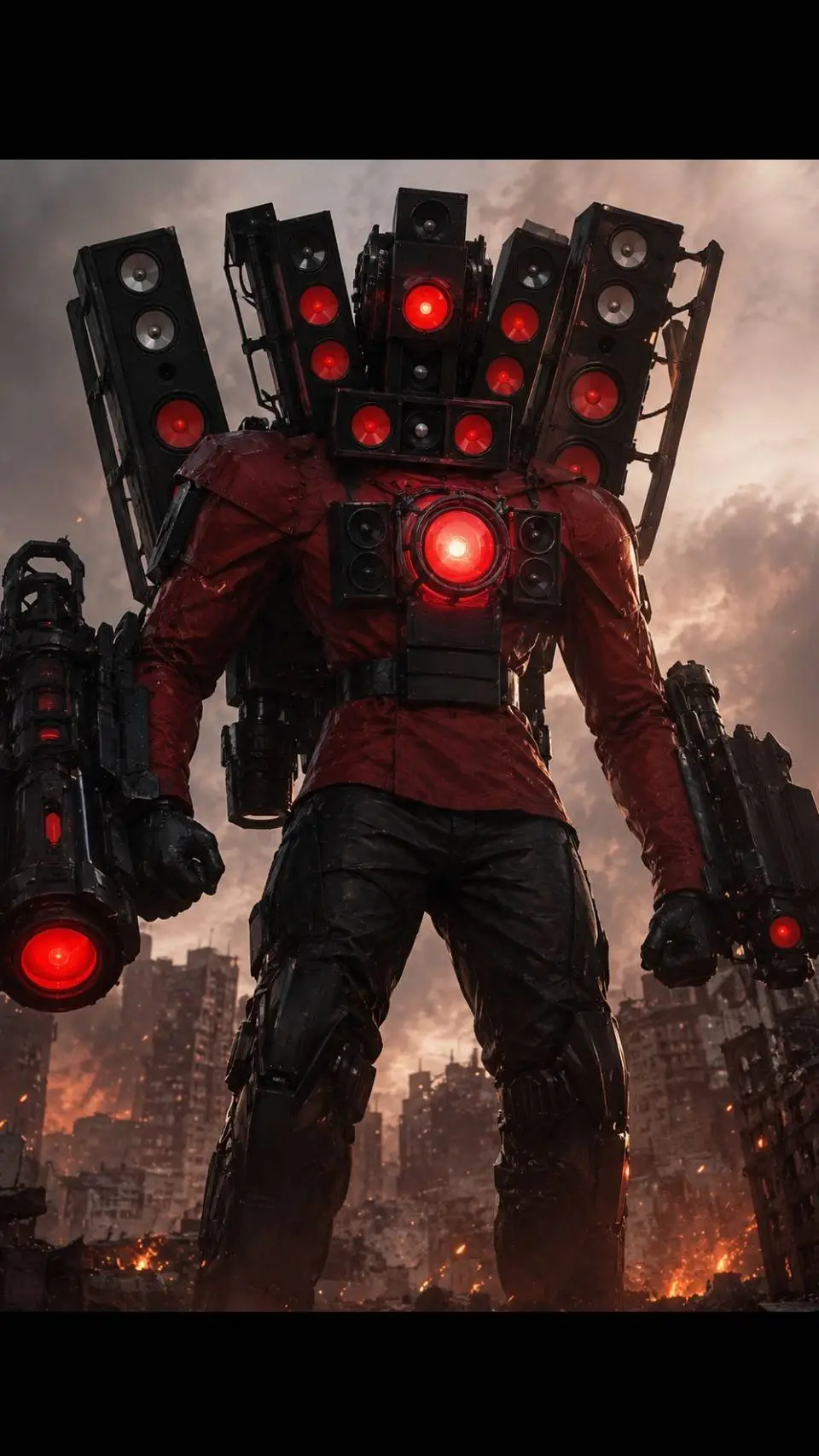 ai character: titan speakerman background