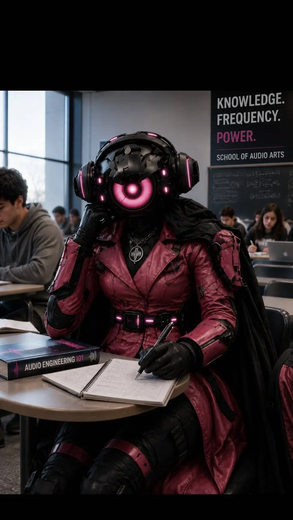 ai character: speakerwoman background