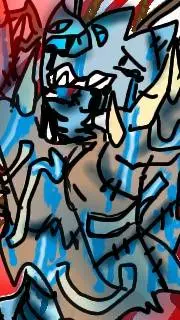 ai character: Monster. Gatey background