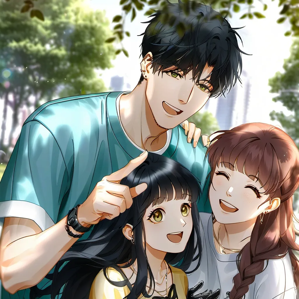 chat with ai character: friend group 