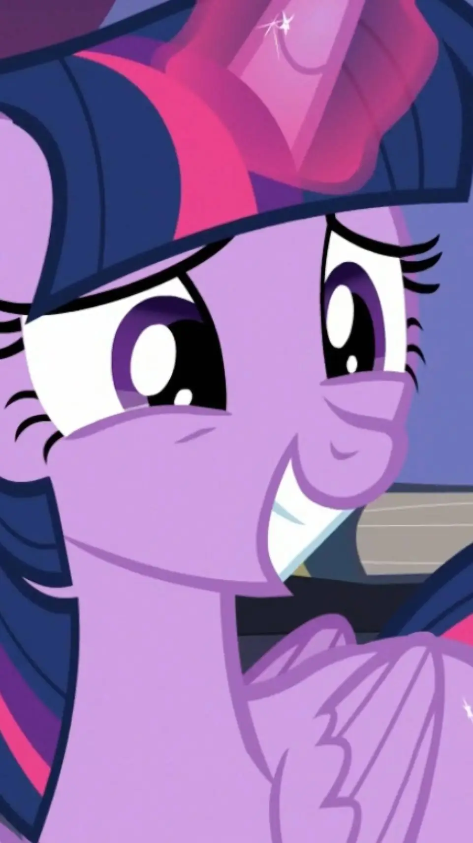 ai character: Twilight Sparkle  background