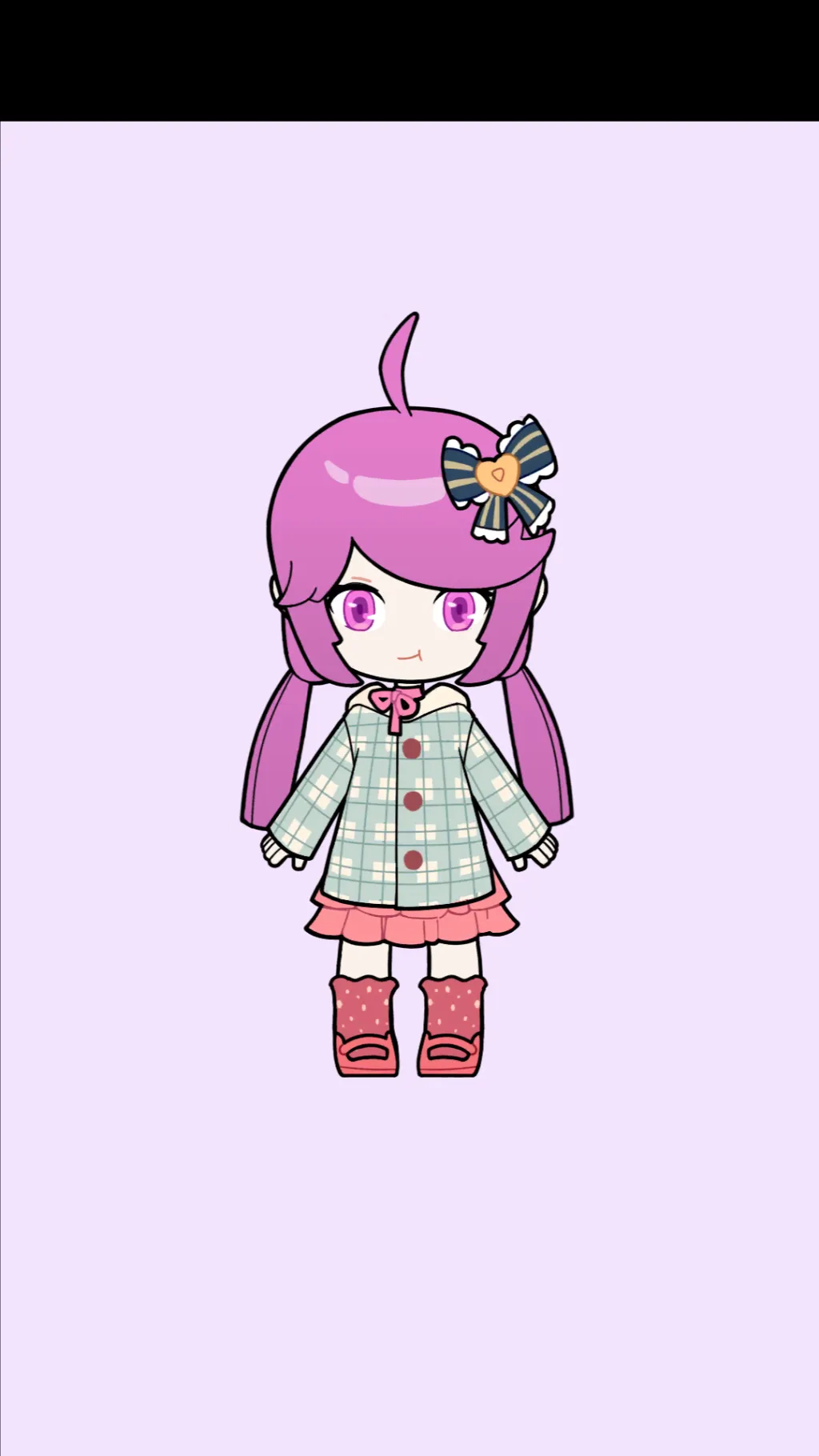 ai character: Pinku angela. background