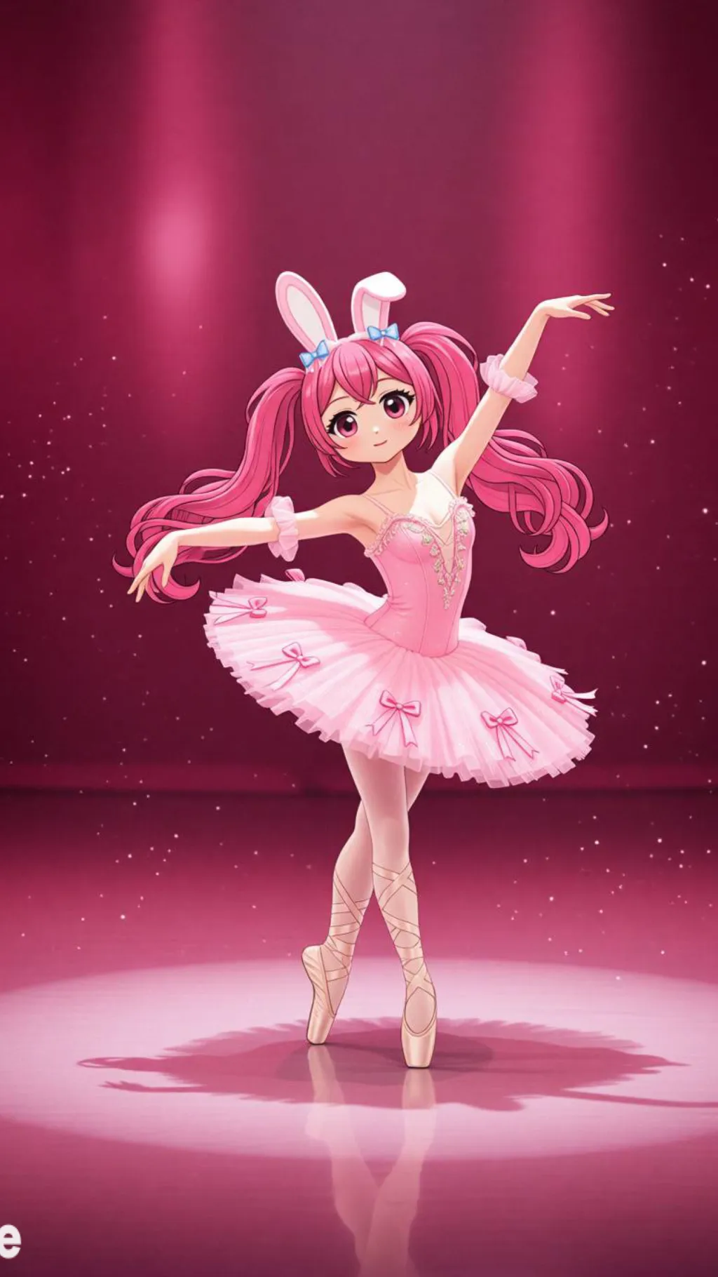 ai character: My melody.🌸🎀 background