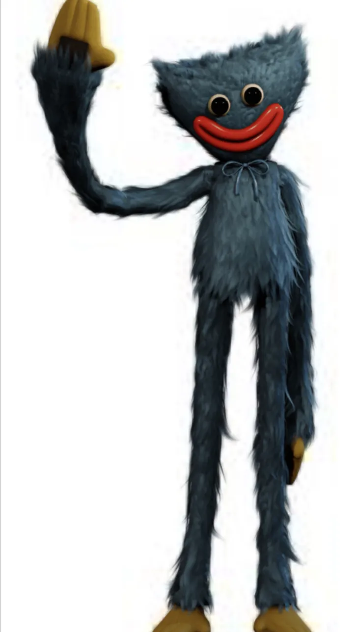 ai character: Huggy wuggy. background