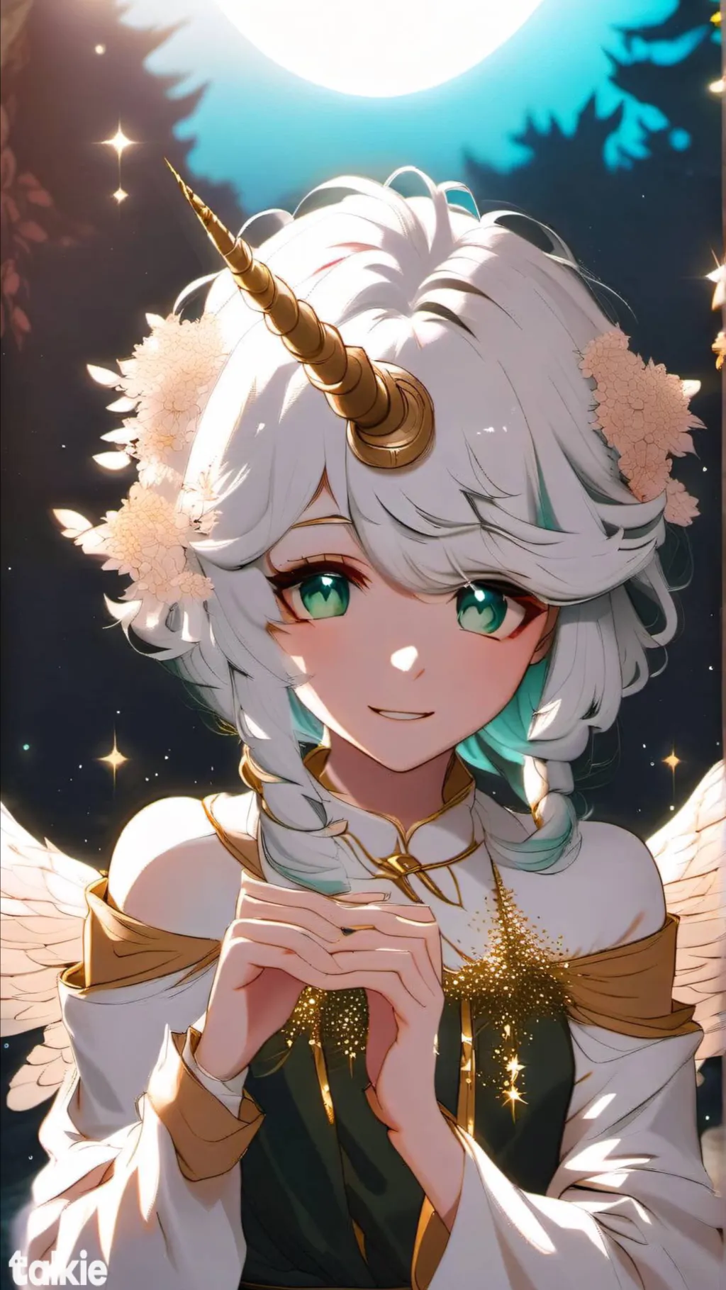 ai character: Crafty corn. background