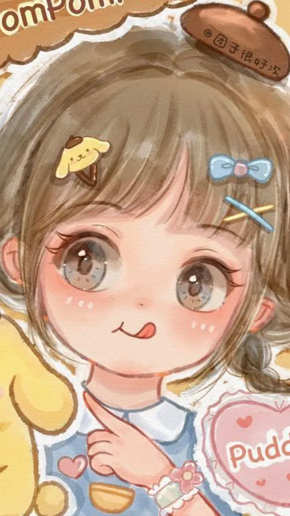 ai character: Pompompurin.🍜 background