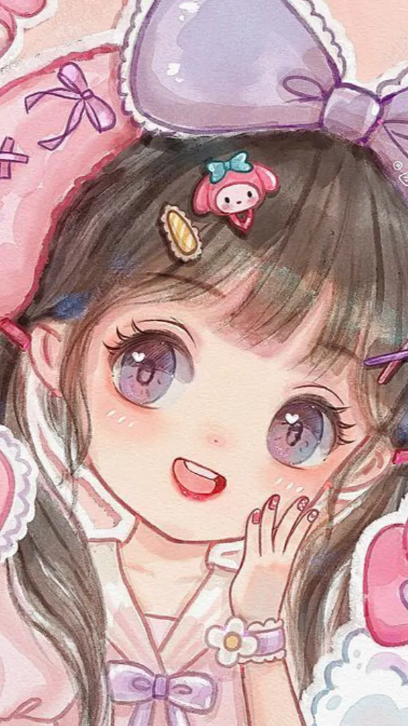 ai character: My melody.🩰 background