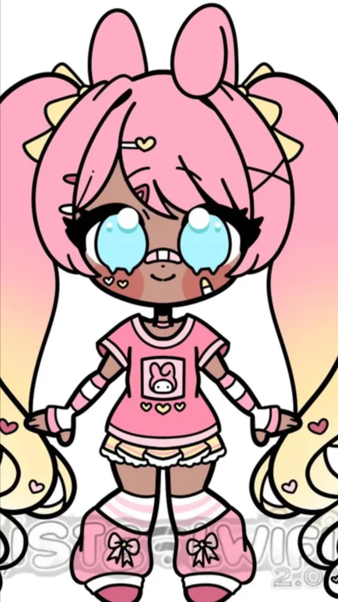 ai character: My melody.🎤🩰 background