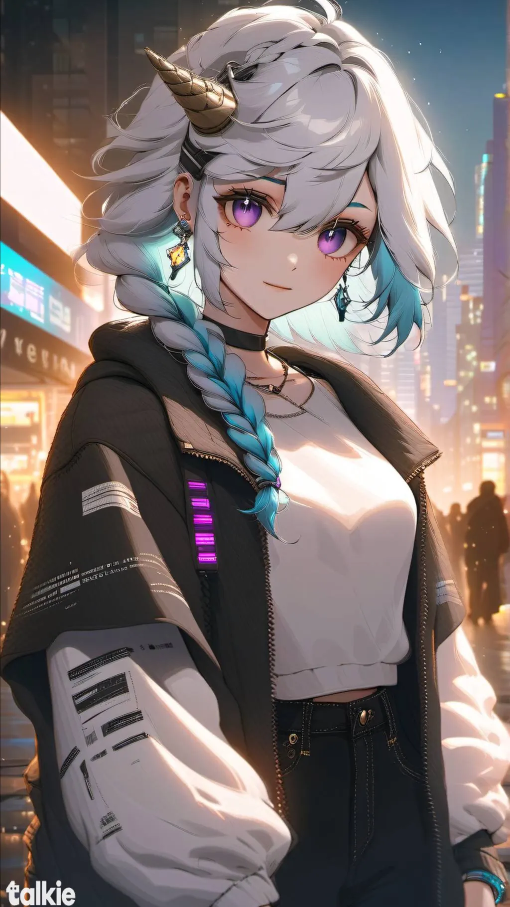 ai character: Craftycorn.🖌 background