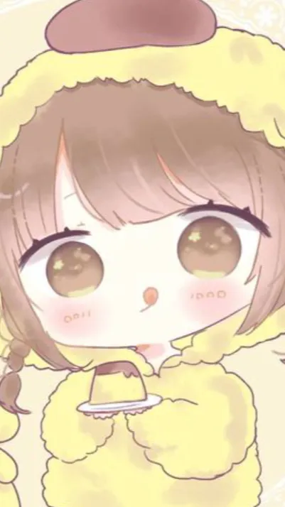 ai character: Pompompurin.🍮 background