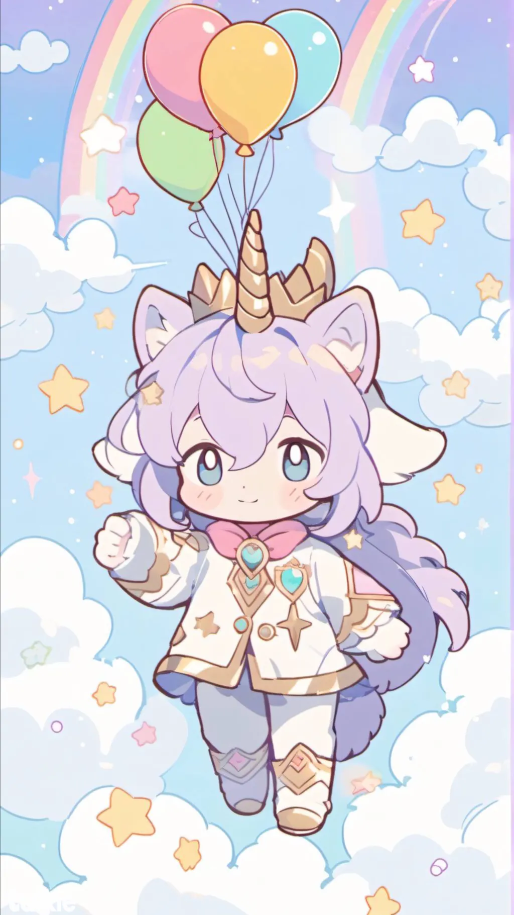 ai character: Smiling critters background