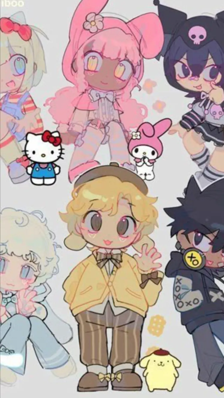 ai character: Sanrio Human! background