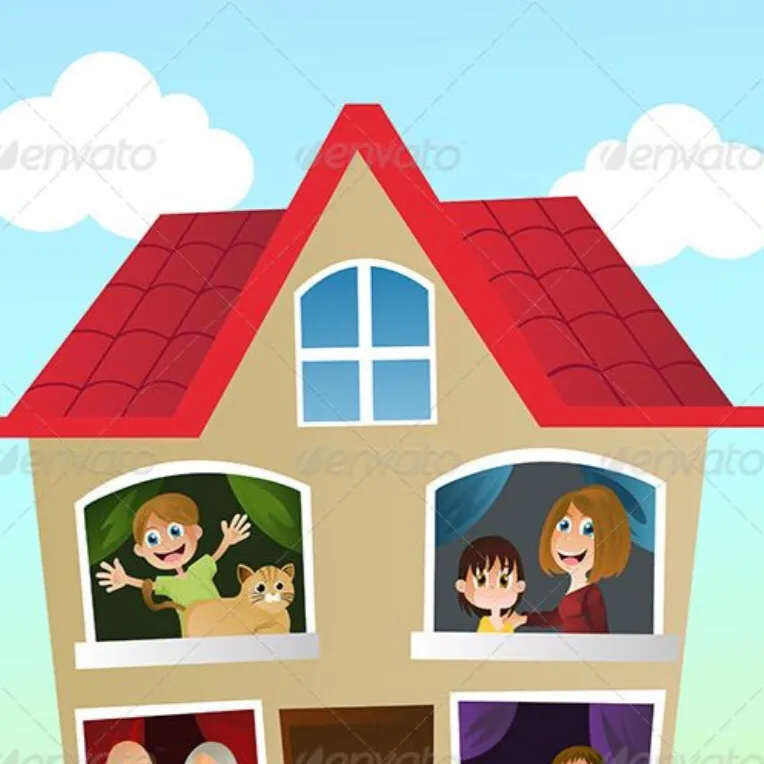 chat with ai character: Family house