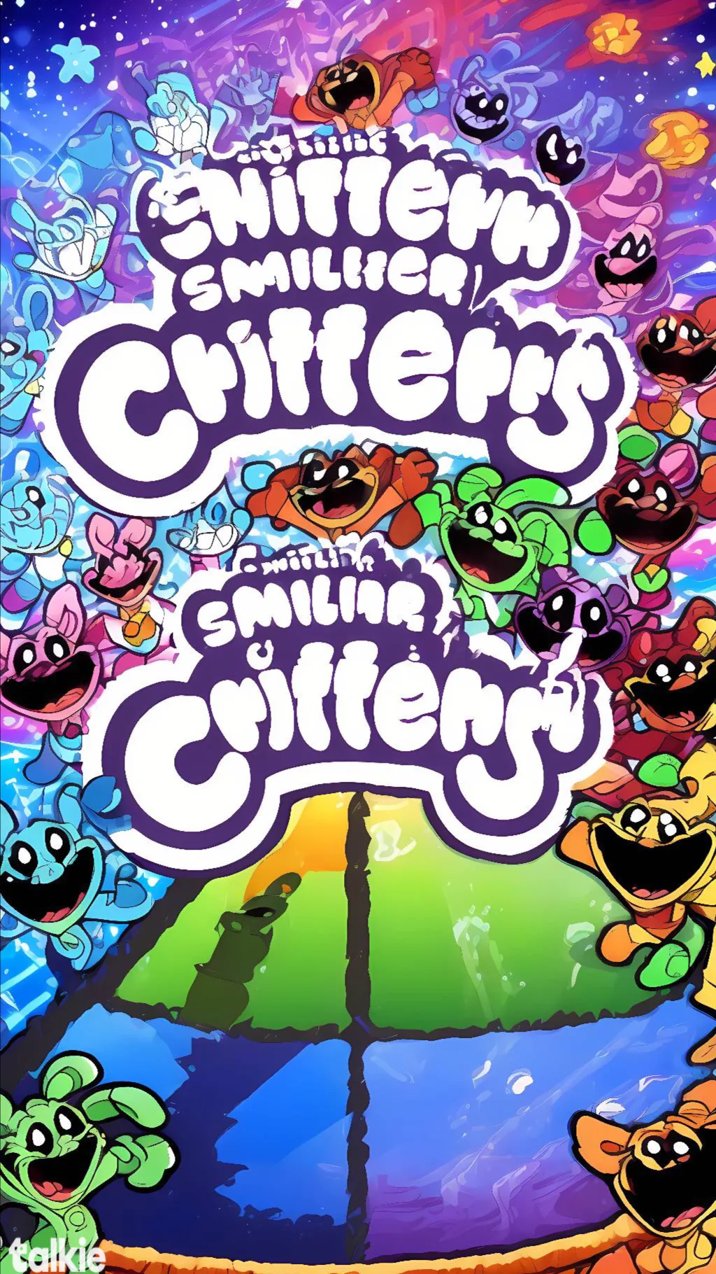 ai character: Smiling critters! background