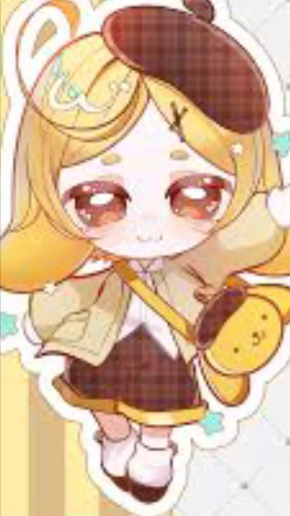 ai character: Pompompurin.🍮 background
