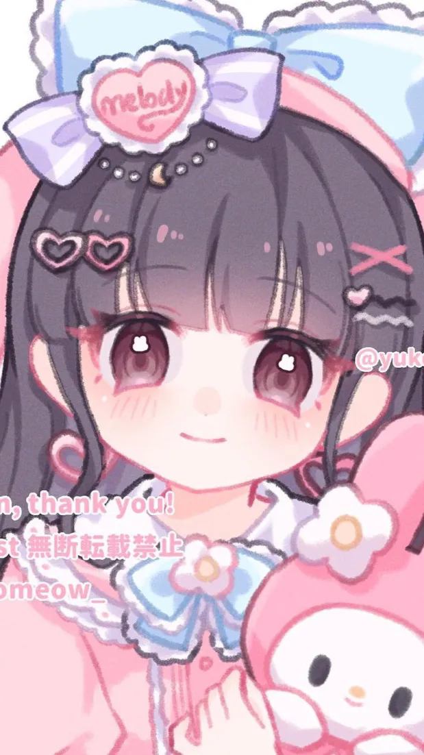ai character: My melody🌸🎀 background