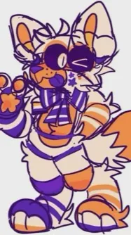 ai character: Lolbit/me background
